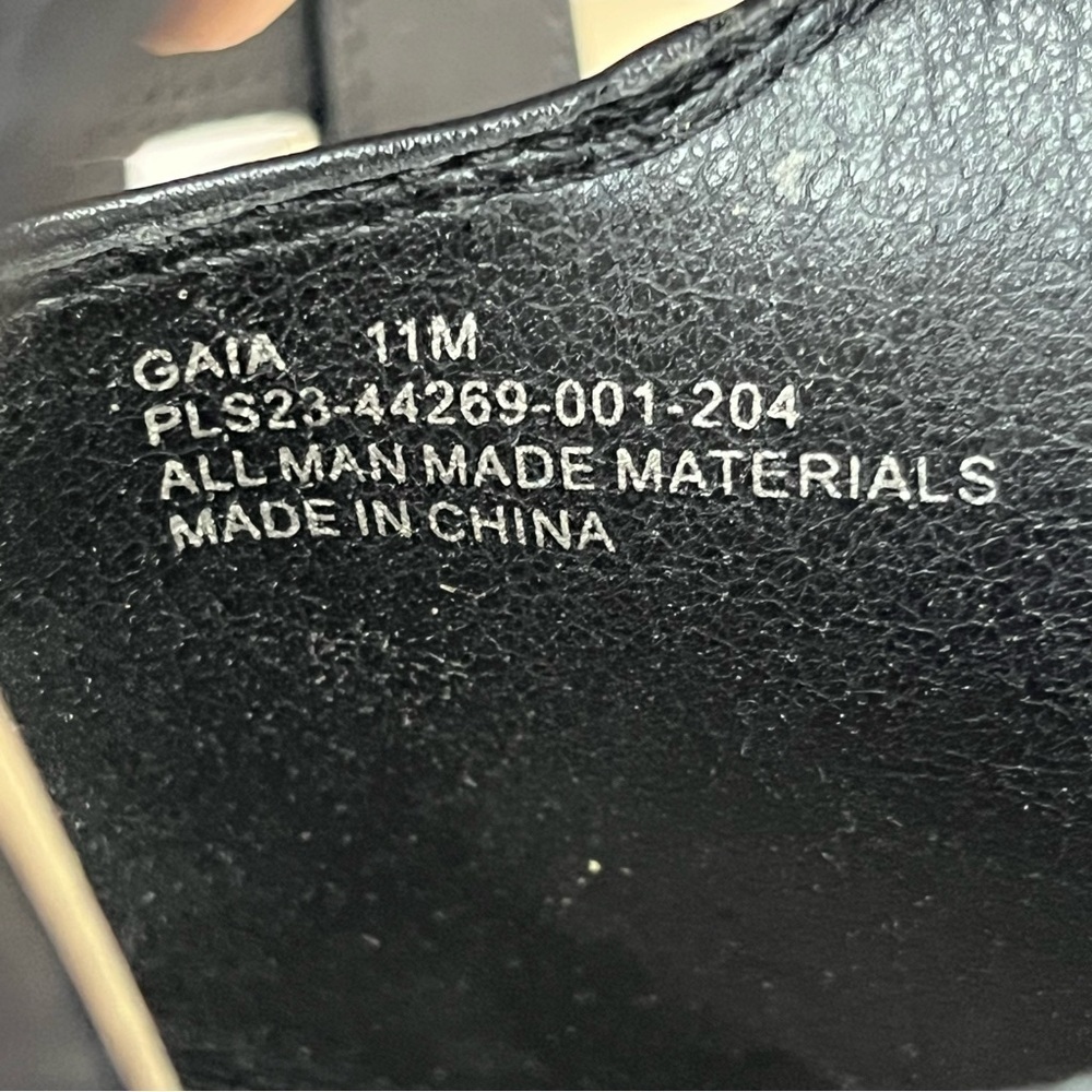 Frye & Co Gaia Slingback Heels Sandals Women’s 11 Black Faux Leather Casual Fall - Picture 9 of 11